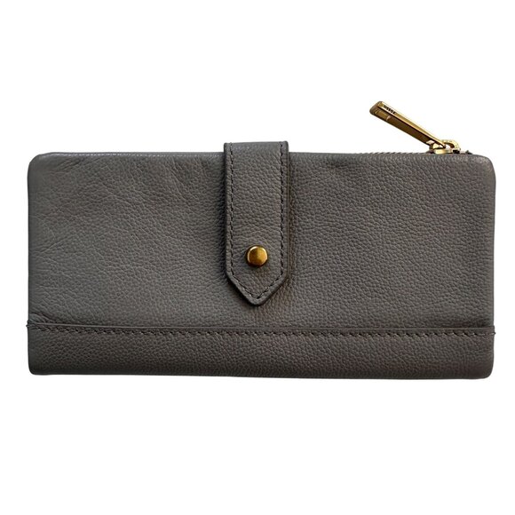 Fossil Lainie Clutch Wallet Dark grey NWT - Picture 2 of 8